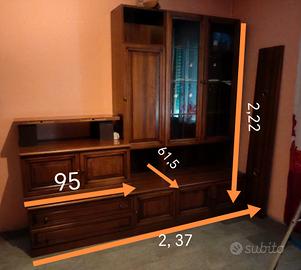 mobile salotto in noce 