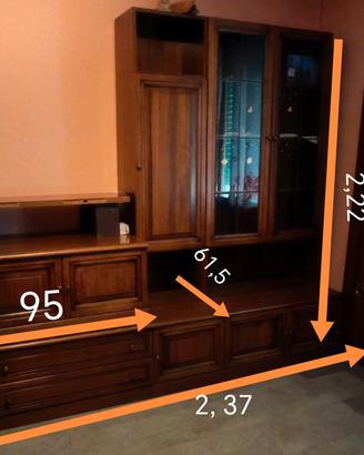 mobile salotto in noce 