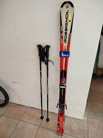 Sci attacchi bastoncini rossignol (154) e scarponi