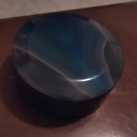 Portagioie in agata blu brasiliana