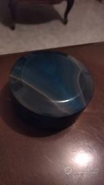 Portagioie in agata blu brasiliana