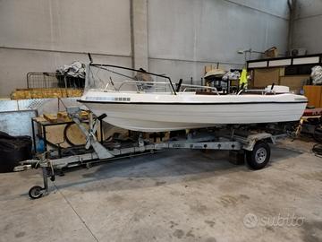 Barca e rimorchio e motore 20/30cv