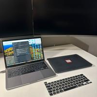 MacBook Pro 13 M1 512GB🔋87 pel tast+scherm e cover