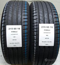 2 GOMME 215 60 16 PIRELLI A1977