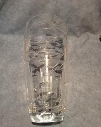 vaso in cristallo molato 