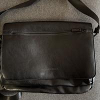 BORSA TRACOLLA NERA DI PELLE LUMBERJACK