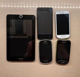 Lotto smartphone Samsung e palmare Asus