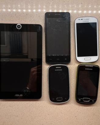 Lotto smartphone Samsung e palmare Asus