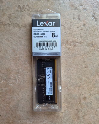 RAM Lexar DDR5 8GB 5600 MHz SODIMM