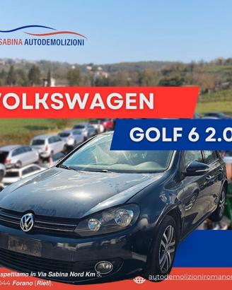 Wolkswagen golf 6 2.0 tdi vettura rottamata per pe