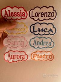 patch ricamata personalizzata 