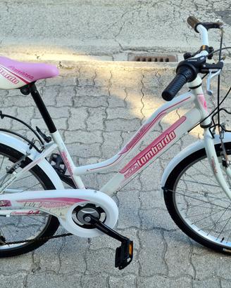 bicicletta mtb  bambina 24" Lombardo 6 marce .