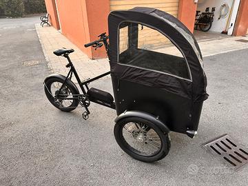 Cargobike bici Cargo porta bambini doppio cassone