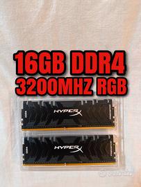 16gb RAM ddr4 RGB kingston hyperx predator 