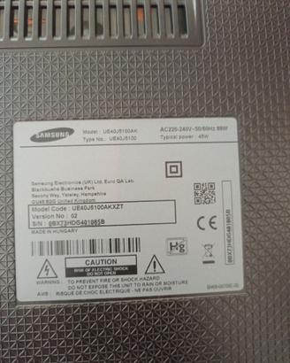 tv samsung UE40J5100AKXZT con vetro rotto