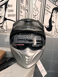 CASCO DIEFFE GRIGIO OPACO VISIERINO SOLARE FUMÉ