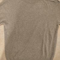 maglione girocollo grigio lana cashmere