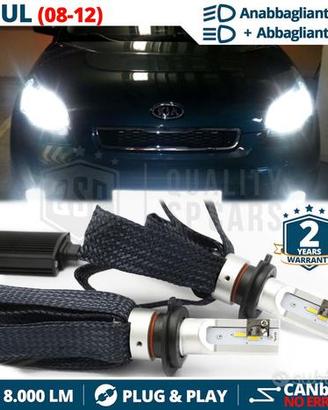 Luci full led h4 canbus per kia soul 1 6500k 8000l