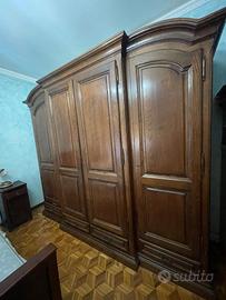 Armadio 6 ante in legno massello – stile classico