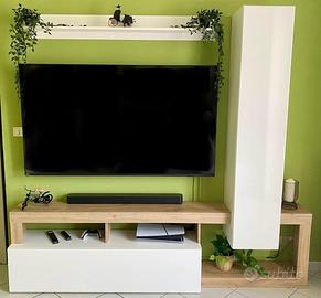 Soggiorno parete TV + madia