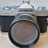 Konica Autoreflex T + Ob. Hexanon 57mm f/1.2 + ..