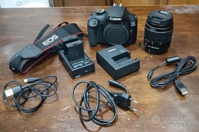 Canon EOS 4000D + 2 batterie + 18-55mm III kit