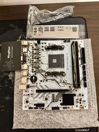 Scheda Madre B450m, 8GB RAM, 120GB SSD