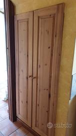 Ante bugnate in abete chiaro anticato