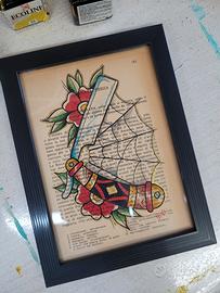 quadretto tattoo traditional