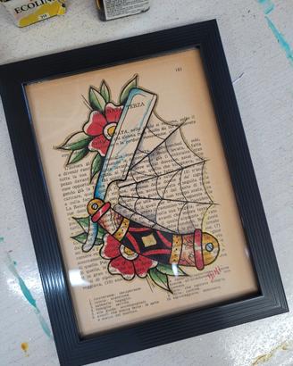 quadretto tattoo traditional