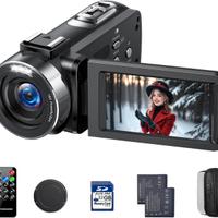 Videocamera 4K, 42MP Vlog Camera con Zoom Digitale