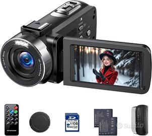 Videocamera 4K, 42MP Vlog Camera con Zoom Digitale