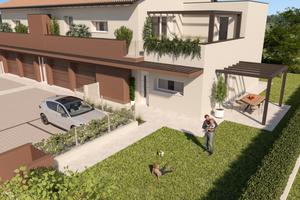 Nuovo 3 camere al piano terra con giardino