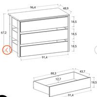 Cassettiera per armadio da 100 cm - Ventur