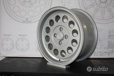 FIAT 124 CERCHI LEGA 7X15 4X98 SILVER