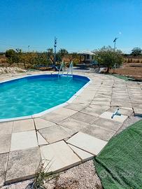 Casa mobile con piscina