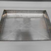Teglia inox 40 cm x 30 cm bordo 4 cm spessore 1 mm