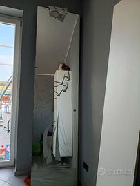 2 porte scorrevoli a specchio con decori