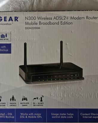 Modem Netgear Wireless ADSL2 + Modem Router DGN220
