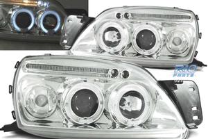 FARI FORD FIESTA 99-02 ANGEL EYES FONDO CROMATO