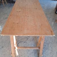 3 tavoli da sagra in legno