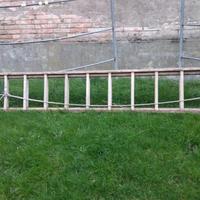 scala professionale in legno 4mt+4mt a sfilo