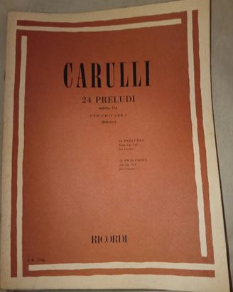 Carulli 24 Preludi Dall'Op. 114 per chitarra