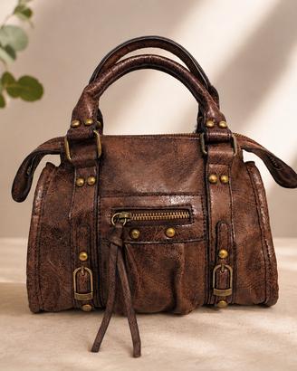 Borsa donna stile vintage western bauletto boho 