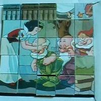 2 giochi VINTAGE puzzle multipli a CUBI x bimbi