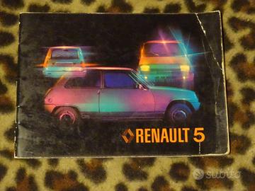 libretto uso e manutenzione renault 5 prima serie