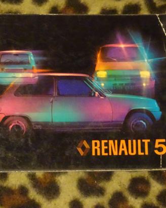 libretto uso e manutenzione renault 5 prima serie