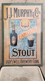 insegna tabella pubblicitaria vintage birra