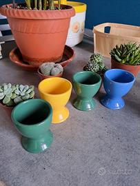 Portauova in Ceramica Colorata