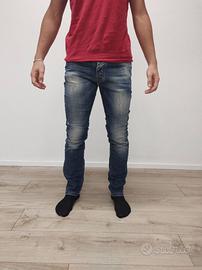 Jeans Uomo Sorbino Slim Fit - Blu Scuro/Lavato